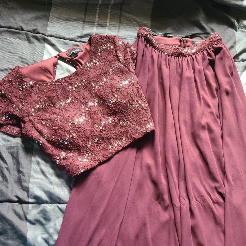 2 Piece Prom Dress